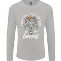 Feeling Christmas In My Bones Mens Long Sleeve T-Shirt Sports Grey