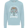 Feeling Christmas In My Bones Mens Sweatshirt Jumper Light Blue