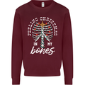 Feeling Christmas In My Bones Mens Sweatshirt Jumper Maroon