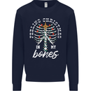 Feeling Christmas In My Bones Mens Sweatshirt Jumper Navy Blue