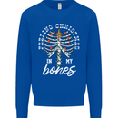 Feeling Christmas In My Bones Mens Sweatshirt Jumper Royal Blue