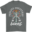 Feeling Christmas In My Bones Mens T-Shirt Cotton Gildan Charcoal