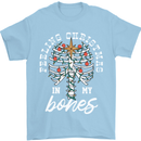 Feeling Christmas In My Bones Mens T-Shirt Cotton Gildan Light Blue