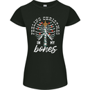 Feeling Christmas In My Bones Womens Petite Cut T-Shirt Black