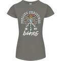 Feeling Christmas In My Bones Womens Petite Cut T-Shirt Charcoal