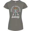 Feeling Christmas In My Bones Womens Petite Cut T-Shirt Charcoal