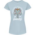 Feeling Christmas In My Bones Womens Petite Cut T-Shirt Light Blue