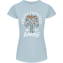 Feeling Christmas In My Bones Womens Petite Cut T-Shirt Light Blue