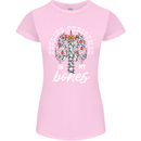 Feeling Christmas In My Bones Womens Petite Cut T-Shirt Light Pink