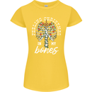 Feeling Christmas In My Bones Womens Petite Cut T-Shirt Yellow