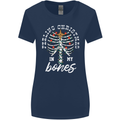 Feeling Christmas In My Bones Womens Wider Cut T-Shirt Navy Blue