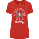 Feeling Christmas In My Bones Womens Wider Cut T-Shirt Red