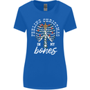 Feeling Christmas In My Bones Womens Wider Cut T-Shirt Royal Blue
