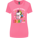 Feeling IDGAF Today Funny Offensive Unicorn Womens Wider Cut T-Shirt Azalea