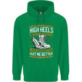 Female Biker Boots Funny Motorbike Childrens Kids Hoodie Irish Green