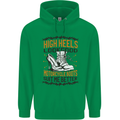 Female Biker Boots Funny Motorcycle Childrens Kids Hoodie Irish Green
