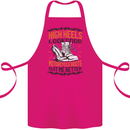 Female Biker Boots Funny Motorcycle Cotton Apron 100% Organic Pink