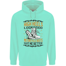 Female Biker Boots Funny Motorcycle Mens 80% Cotton Hoodie Peppermint