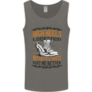 Female Biker Boots Funny Motorcycle Mens Vest Tank Top Charcoal