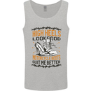 Female Biker Boots Funny Motorcycle Mens Vest Tank Top Sports Grey