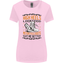 Female Biker Boots Funny Motorcycle Womens Wider Cut T-Shirt Light Pink