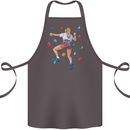 Female Rock Climber Climbing Wall Cotton Apron 100% Organic Dark Grey