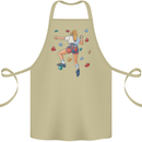 Female Rock Climber Climbing Wall Cotton Apron 100% Organic Khaki