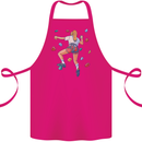 Female Rock Climber Climbing Wall Cotton Apron 100% Organic Pink