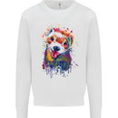 Ferret Watercolour Mens Sweatshirt Jumper White