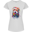 Ferret Watercolour Womens Petite Cut T-Shirt White