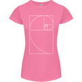 Fibonacci Spiral Golden Geometry Maths Womens Petite Cut T-Shirt Azalea