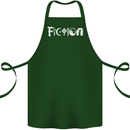 Fiction Funny Atheist Atheism Irreligious Cotton Apron 100% Organic Forest Green