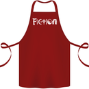 Fiction Funny Atheist Atheism Irreligious Cotton Apron 100% Organic Maroon