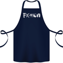 Fiction Funny Atheist Atheism Irreligious Cotton Apron 100% Organic Navy Blue