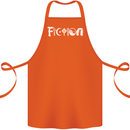 Fiction Funny Atheist Atheism Irreligious Cotton Apron 100% Organic Orange