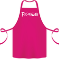 Fiction Funny Atheist Atheism Irreligious Cotton Apron 100% Organic Pink