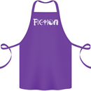 Fiction Funny Atheist Atheism Irreligious Cotton Apron 100% Organic Purple