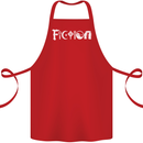 Fiction Funny Atheist Atheism Irreligious Cotton Apron 100% Organic Red