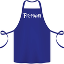 Fiction Funny Atheist Atheism Irreligious Cotton Apron 100% Organic Royal Blue