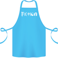 Fiction Funny Atheist Atheism Irreligious Cotton Apron 100% Organic Turquoise