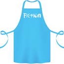 Fiction Funny Atheist Atheism Irreligious Cotton Apron 100% Organic Turquoise