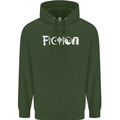 Fiction Funny Atheist Atheism Irreligious Mens 80% Cotton Hoodie Forest Green