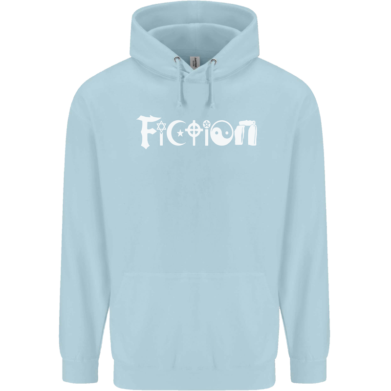 Fiction Funny Atheist Atheism Irreligious Mens 80% Cotton Hoodie Light Blue