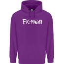 Fiction Funny Atheist Atheism Irreligious Mens 80% Cotton Hoodie Purple