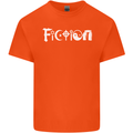 Fiction Funny Atheist Atheism Irreligious Mens Cotton T-Shirt Tee Top Orange
