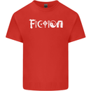 Fiction Funny Atheist Atheism Irreligious Mens Cotton T-Shirt Tee Top Red