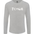 Fiction Funny Atheist Atheism Irreligious Mens Long Sleeve T-Shirt Sports Grey