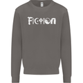 Fiction Funny Atheist Atheism Irreligious Mens Sweatshirt Jumper Charcoal