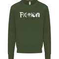 Fiction Funny Atheist Atheism Irreligious Mens Sweatshirt Jumper Forest Green
