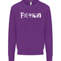 Fiction Funny Atheist Atheism Irreligious Mens Sweatshirt Jumper Purple